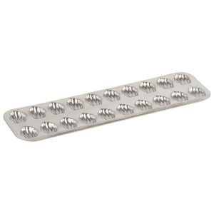 Tin plate 20 small madeleines baking sheet - 395 x 125 x 13 mm