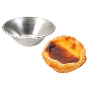 Set of 24 tin plate pasteis de nata mould