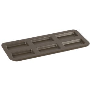 Non-stick 6 financiers baking sheet - 380 x 180 mm