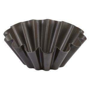 Non-stick continental style brioche mould - Wide ribs - Withflat bottom - Ø180/91 mm - h56 mm