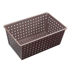 Non-stick perforated bread pan - 270x105 mm ext / 250x80mm int - h80mm
