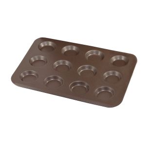 Non-stick 12-cup tartlet pan - 320 x 245 x 10 mm - Cavities Ø55 mm