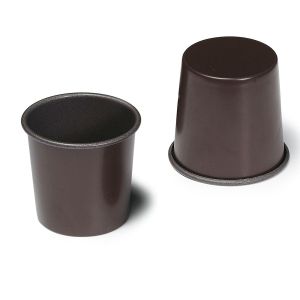 Baba rond ou dariole - bordé - 60 x 48 x 60 mm - antiadhérent