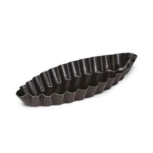 Barquette cannelée - antiadhérente - 80 x 40 x 12 mm
