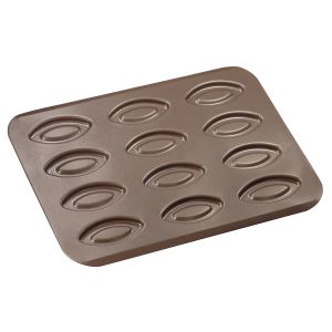 Non-stick 12 barquettes pan - 320 x 235 mm