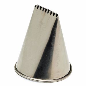 St/st icing tip "yule log" - 8 prongs