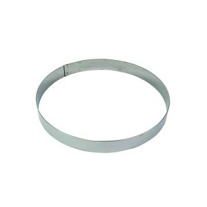 Cercle à mousse inox - épaisseur 10/10è - Ø220 mm h45 mm