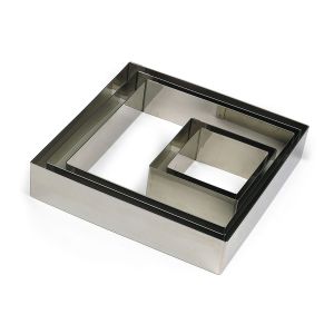 Carré Inox 60 x 60 x 30 mm