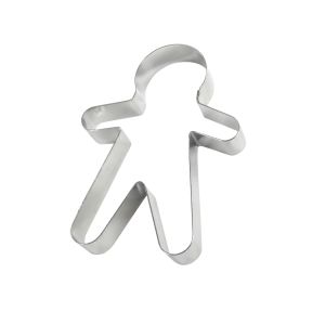 Muñeco de brioche o jengibre - hombre (Alsacia) inox - 105x70x15mm