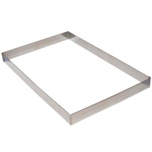 St/st heavy cake frame - 595 x 395 x 45 mm