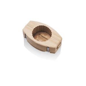 Moule à beurre cannelé - hêtre - rond décor vache - 125g