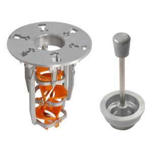 Cabezal pelador completo intercambiable - zanahorias Ø boca: 4,5 cm  - Con empujador