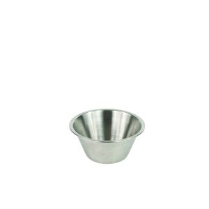 Bassine fond plat - inox - 20 cm