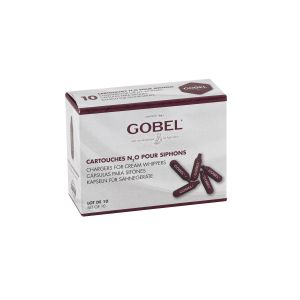 N₂0 GOBEL gas chargers for steel cream whipper (pack of 10)