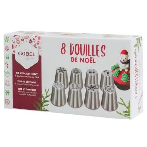 Coffret de 8 Douilles à Pâtisserie GOBEL - Spéciales Noël