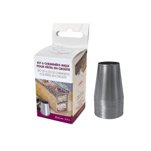 Kit 6 cheminées inox pour pâté en croûte