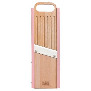 Mandoline bois traditionnelle FSC - 75 mm - 1 à 10 mm - Rose