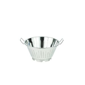 Colador cónico de inox. con pata - 36 cm - 2 asas