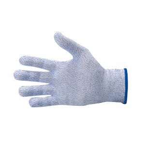 Anti-cut glove - blue - blue border - Size L