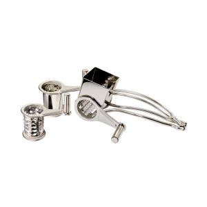 Rallador de queso - Inox - 3 Cilindros para Gruyère, parmesano y arandela 