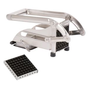 Corta-patatas doméstico inox con ventosa - 2 cuchillas - Packaging Louis Tellier