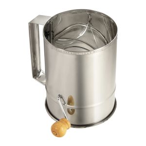 St/st flour sifter