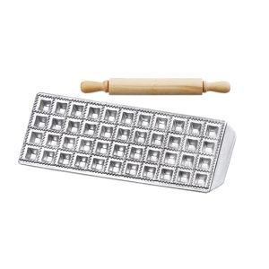 Mould 44 raviolis 2,5 x 2,5 cm + rolling pin