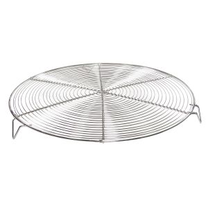 Rejilla tejida redonda para tartas - inox - Ø 28 cm