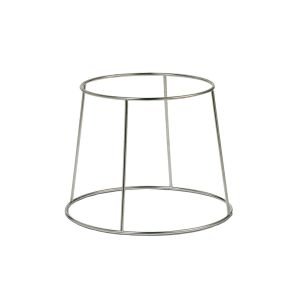 Soporte para bandeja de mariscos -  acero cromado