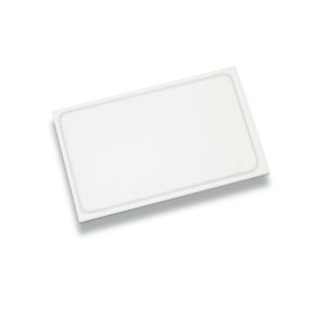 Cutting board with juice groove - HDPE 500 - 500 x 300 x 20 mm - White