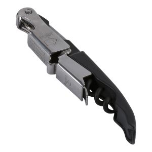 Tire-bouchons sommelier - noir - double appui - sérigaphie possible