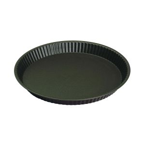 Tourtière ronde cannelée bord plat - antiadhérente - Ø260/230 mm h30 mm