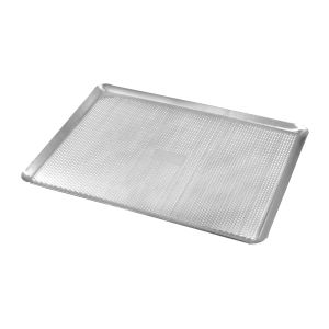 Plaque pâtissière perforée - aluminium - 300 x 400 x 10 mm