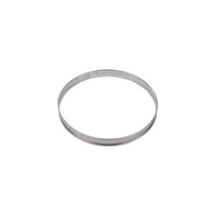 Cercle à tarte - inox - bord roulé - épaisseur 4/10ème - Ø200 mm h20 mm