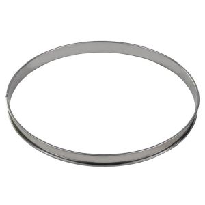 Cercle à tarte - inox - bord roulé - épaisseur 4/10ème - Ø320 mm h20 mm