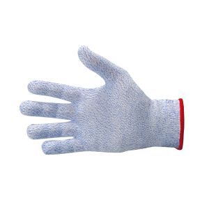 Gant anti-coupure - coloris bleu - liseré rouge - Taille M