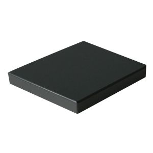Billot noir / PE / 30 x 30 x 3 cm / avec patins
